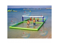 Bubble soccer game, Floating Water Goal Volleyball Court Inflatables and Fun Rides