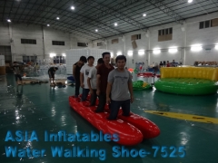 Inflatable Island includes Huge Inflatable Water Walking Shoes with Water Platform and Pads