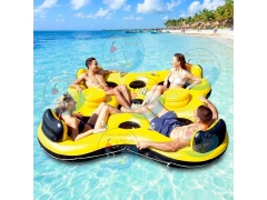Funny inflatable floating island