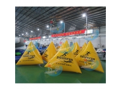 Inflatable pyramid buoy