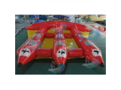 Inflatable Flying Fish Boat Pink Towable Boat