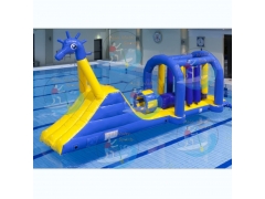 Multicolored Paddle boat, Aqua Run Floating Water Inflatables Obstacle Course Capacity 80kg