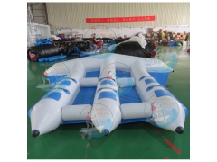 Factory cost Towable Inflatables, Inflatable Flying Fish Tube For 6 Persons and Fun Rides