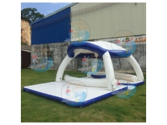 inflatable aqua bana with tent