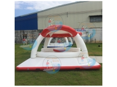 inflatable aqua bana with tent