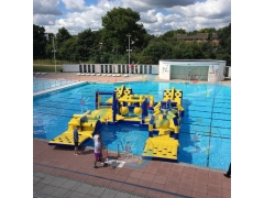 Dual Track Pool obstacle course