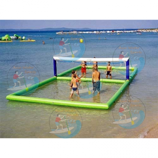 Hot Selling Inflatable Water Polo Goal, Floating Water Goal Volleyball Court Inflatables and Pool Goal Games