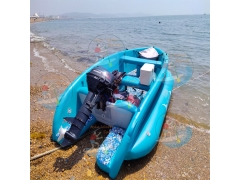 Multicolored Paddle boat, 6 Seats Inflatable Catamaran Boat Capacity 80kg