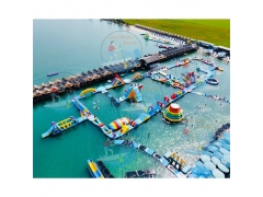 Inflatable Aqua Park Obstacle Beach Water Park Equipment