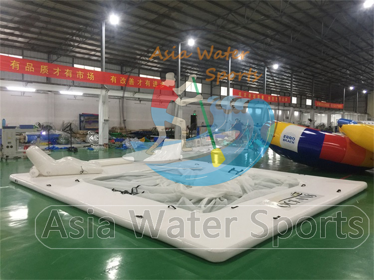 Floating Inflatable Yacht Pool, Ocean Pool Test in Factory