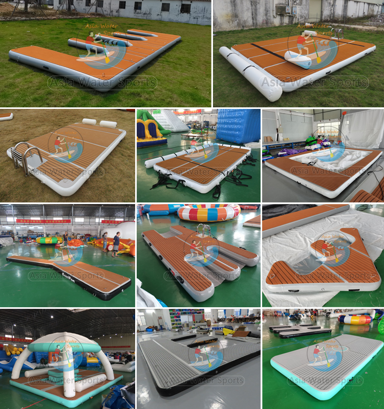 Floating Jetski Yacht Pontoon Dock Island Inflatable Platform