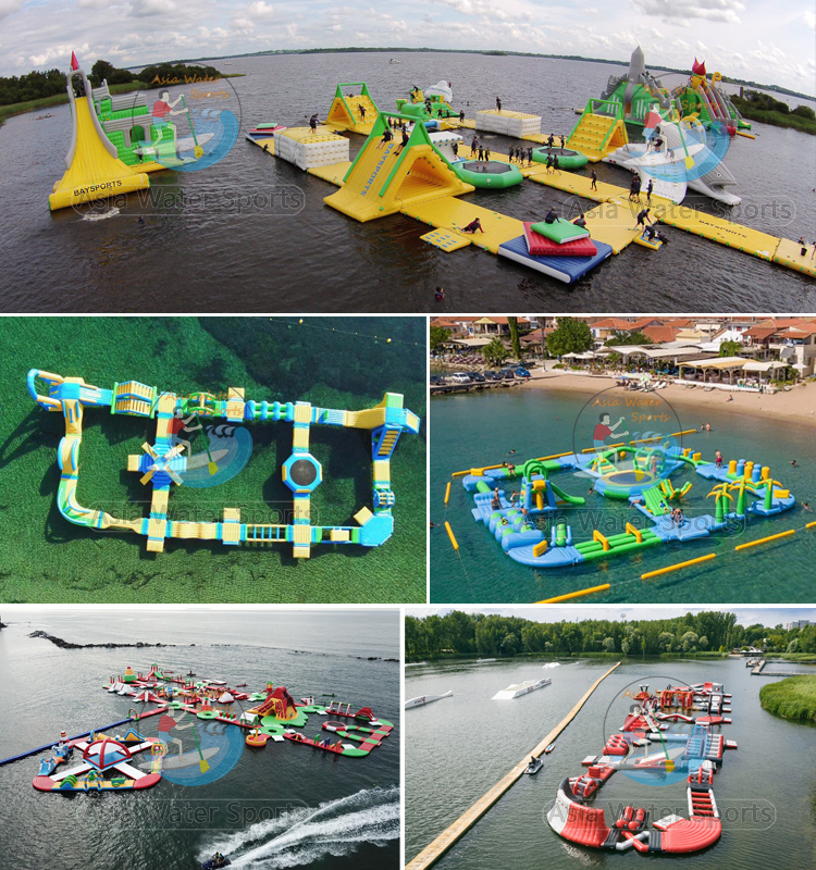 Inflatable Water Park Water Obstalce Playground