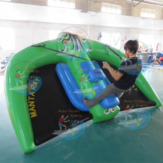 Trying to fly the Manta ray inflatable watercraft